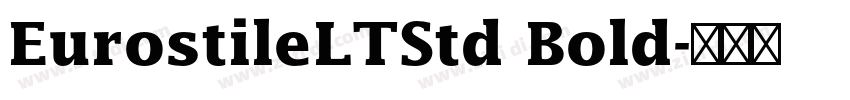 EurostileLTStd Bold字体转换